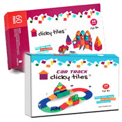 Clicky Tiles® - 1 Premium Σετ και 1 Σετ Αυτοκινητόδρομος (σύνολο 89 τεμάχια)